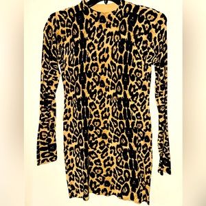INC Women’s Sweater Dress Animal Pattern